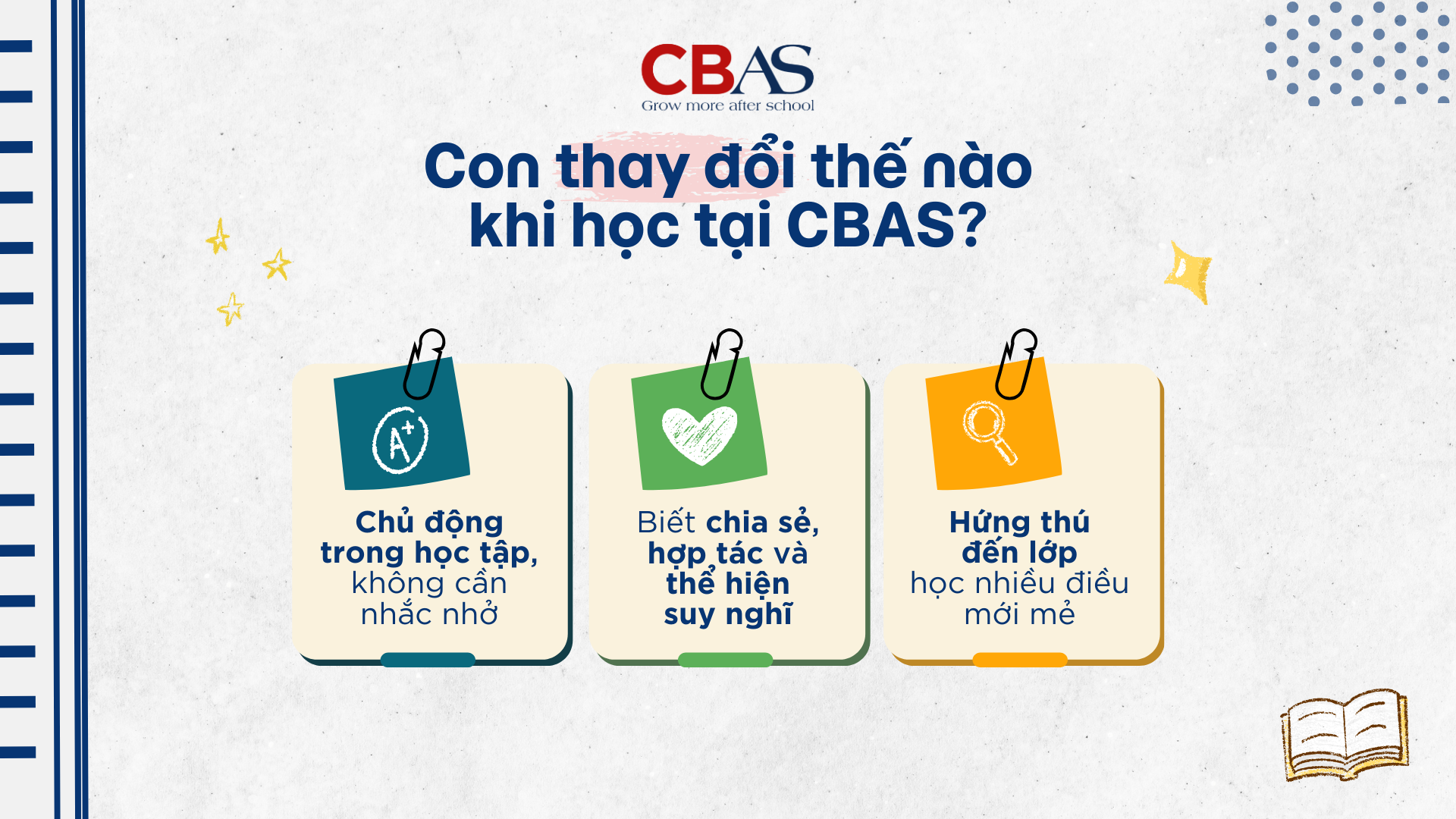 học sau giờ học tại CBAS thay đổi thế nào