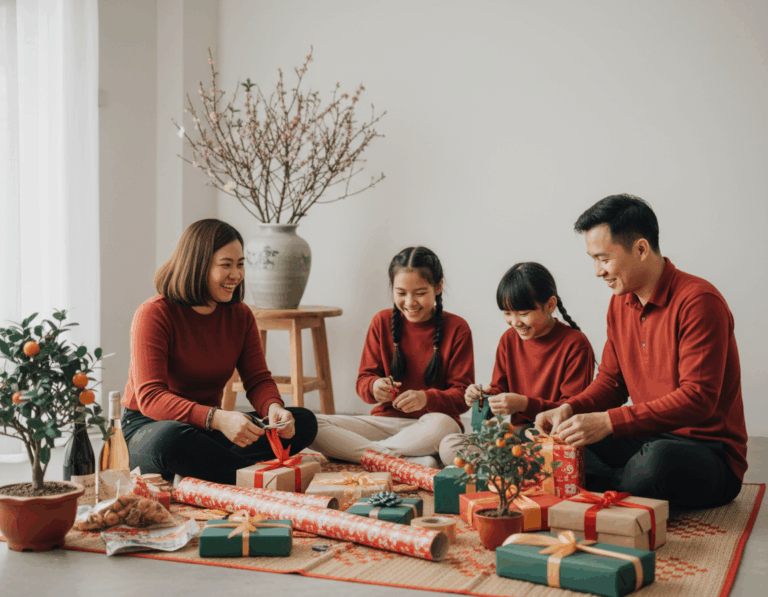 gia-dinh-goi-qua-chuan-bi-tet